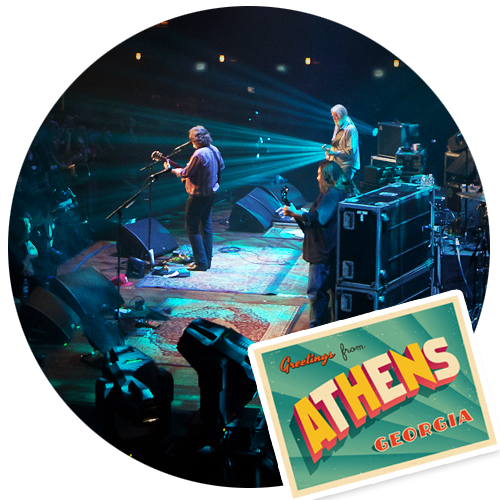 Widespread Panic holds a free concert in downtown Athens and draws an estimated 100,000 people.
